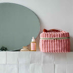 VANITY OONA RAYURES PECAN/STRAWBERRY