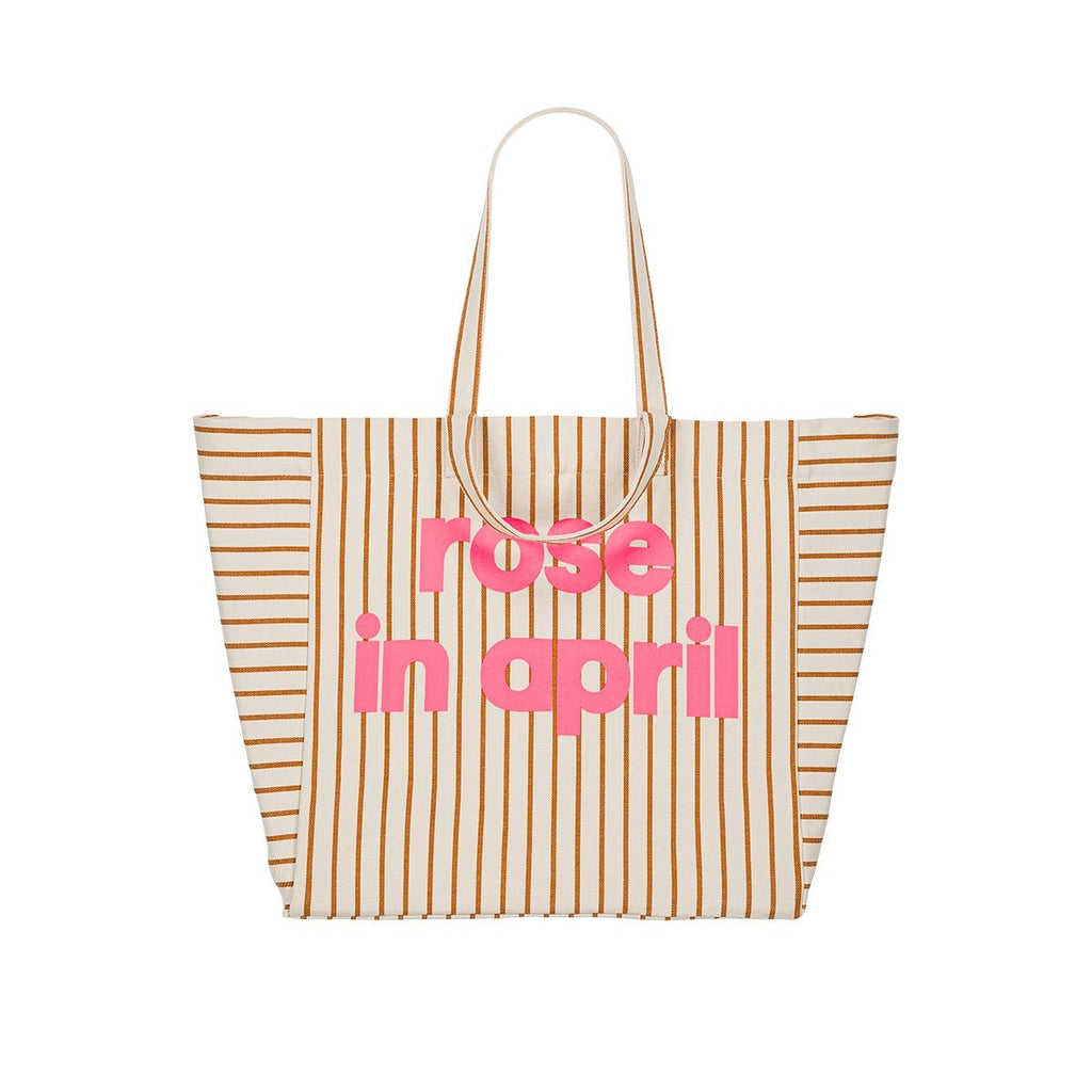 SAC CABAS ELISA RAYURES TENNIS PECAN
