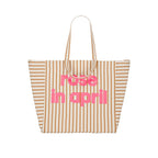 SAC CABAS ELISA RAYURES TENNIS PECAN